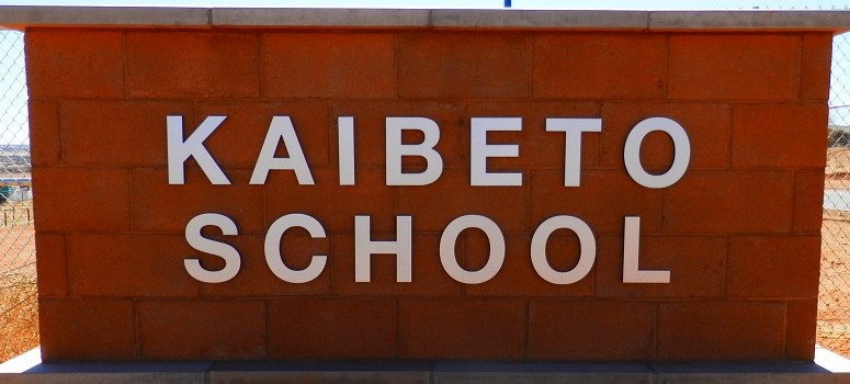 Kaibeto School Sign